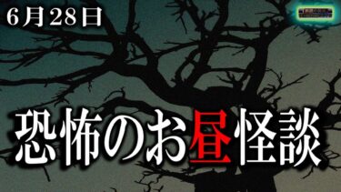 動画で見る⇒【怖い話】 お昼の怪談 6月28日 【怪談,睡眠用,作業用,朗読つめあわせ,オカルト,ホラー,都市伝説】【怪談YouTuberルルナル】