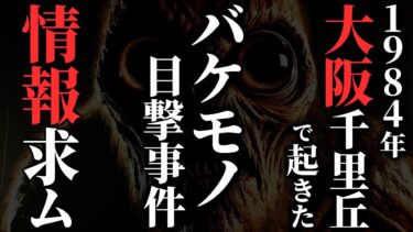 動画で見る⇒【怖い話】[目撃者多数] 大阪千里丘の小学校で目撃されパニックを起こした『怪物』がヤバすぎる…2chの怖い話「ＳＯＳやめてください・エリコちゃんとの思い出」【ゆっくり怪談】【ゆっくりオカルトQ】