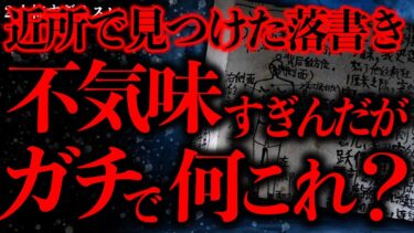 動画で見る⇒【不気味な体験まとめ23】近所で大量に目撃されている落書きがマジで不気味すぎるんだが…【2ch怖いスレ】【ゆっくり解説】【進化したまーくん】