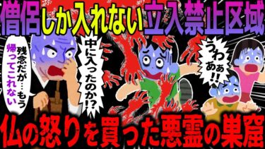 動画で見る⇒【ゆっくり怖い話】僧侶しか入れない立入禁止区域→仏の怒りを買った悪霊の巣窟【オカルト】 仏の怒り【ハム速報】