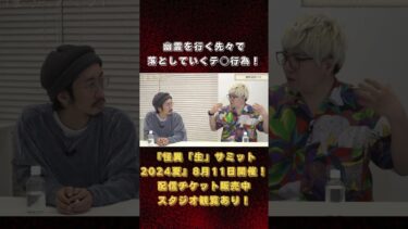 【怪異サミット 】【怖すぎ】幽霊を行く先々で落としていく、ある意味テ◯行為💣 #怪異サミット #怪談 #怖い話