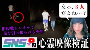 【七四六家】霊が視える人と一緒に旧佐敷トンネルで足を引っ張られる少年の映像を見た結果、まさかの見えている人数が違っていて笑えなかった…【SNS心霊映像検証】