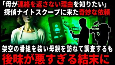 【ゆっくりシルエット】【怖い話】「母が電話もLINEも返さない」探偵ナイトスクープに来た奇妙な相談…。その理由を探るため、架空のロケを装い母親にインタビューするも…【ゆっくり】