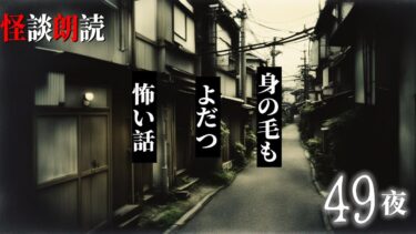 【千年怪談sheep】【怪談朗読】身の毛もよだつ怖い話　４９夜　千年怪談【語り手】sheep【奇々怪々】【作業用】【怖い話】【朗読】【ホラー】【心霊】【オカルト】【都市伝説】