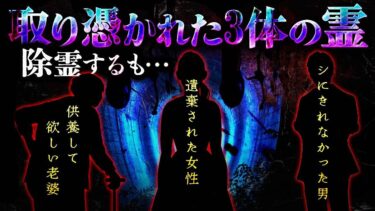 【フシギミステリー倶楽部】【怖い話】心霊スポット近くで3体の霊に取り憑かれてしまい､除霊を試みるも…