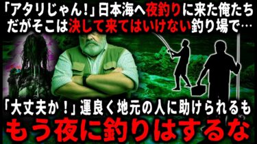 【ゆっくりシルエット】【怖い話】日本海のとある釣り場にアオリイカの夜釣りに来た俺たち…。当たりスポットを見つけて釣り始めるも、ライトが点かなくなり…。実はこの場所は…【ゆっくり】