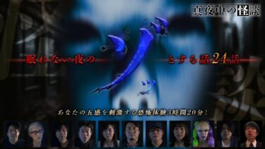 【ホラーチャンネル】【期間限定公開】真夜中の怪談　眠れない夜のゾッとする話（24話　3時間20分）