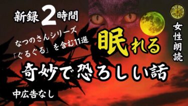 【怪談朗読と午前二時】【睡眠導入/怖い話】途中広告なし　女声怪談朗読　新録11話　【女性/長編/ホラー/ミステリー/ほん怖/都市伝説/洒落怖】