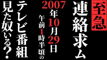 【ゆっくりオカルトQ】【怖い話】[情報求ム] 深夜番組で〇〇を見た奴、いたら助けてくれ!!…2chの怖い話「真っ黒な女の人のCM・大田区某所の企業でSEしてた・大蛇・なにか・山のおっさん・霊柩車」【ゆっくり怪談】