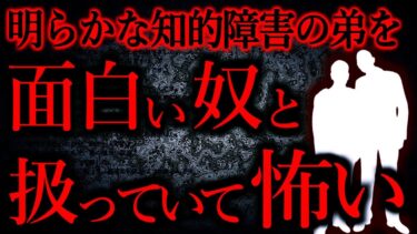 【怖い話まとめch】【人間の怖い話まとめ391】いとこ家族は障害者の弟を「行動が変わってて面白い」ヤツだと思っているっぽい…他【短編4話】