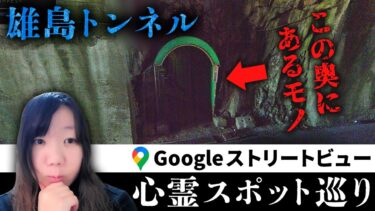 【七四六家】霊が視える人と一緒に「雄島トンネル」を見たら、トンネル中央のあるモノに幽霊が列をなしていた…【ストビュー心スポ巡り】