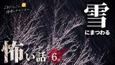 【ごまだんごの怪奇なチャンネル】【怖い話】 雪にまつわる怖い話まとめ 厳選6話【怪談/睡眠用/作業用/朗読つめあわせ/オカルト/都市伝説】