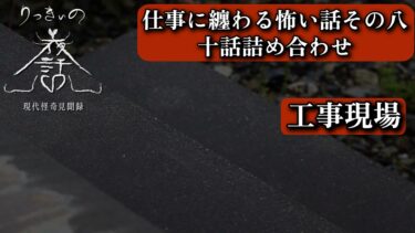 【りっきぃの夜話】【怪談朗読】仕事に纏わる怖い話まとめその八 十話詰め合わせ【りっきぃの夜話】