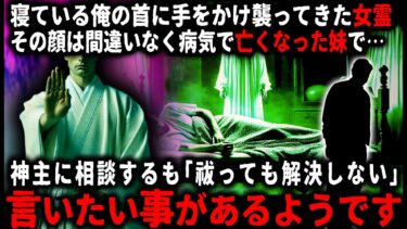 【ゆっくりシルエット】【怖い話】「祓っても解決しない」幽霊が俺を襲ってきたが、その顔は数年前に亡くなった妹で…【ゆっくり】