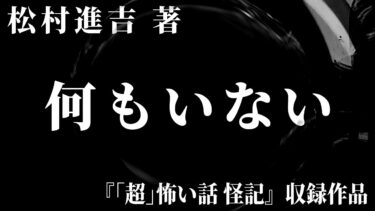 【怪談朗読】【朗読】 何もいない 【竹書房怪談文庫】