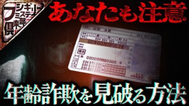 【フシギミステリー倶楽部】【衝撃事件】注意して下さい…年齢を偽って罪を犯す未成年の闇【ナナフシギ】