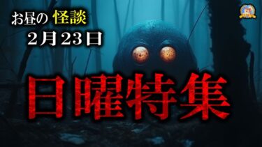 【怪談YouTuberルルナル】日曜特集 【作業用BGM/怖い話】 お昼の怪談2月23日 【怪談,睡眠用,作業用,朗読つめあわせ,オカルト,ホラー,都市伝説】