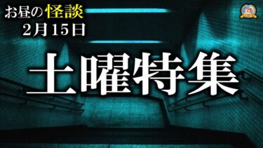 【怪談YouTuberルルナル】土曜特集  【作業用BGM/怖い話】 お昼の怪談2月15日 【怪談,睡眠用,作業用,朗読つめあわせ,オカルト,ホラー,都市伝説】