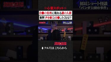 【初耳怪談】※心霊スポット※ 自●の名所に現れる謎の人影… 衝撃！声を聴くと自●したくなる!? #shorts #short #切り抜き