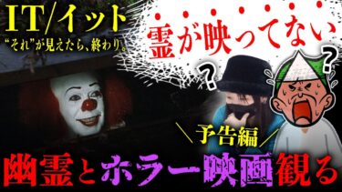 【七四六家】幽霊と霊が視える人にペニーワイズで有名なホラー映画「IT/イット “それ”が見えたら、終わり。」の予告編を見せたら、二人とも「幽霊が全然映ってない」と言い出す驚きの展開に？！【心霊】【ホラー映画】