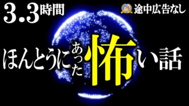 【怪談YouTuberルルナル】途中広告なしで怖いので注意が必要です！【睡眠導入/怖い話】 ほんとうにあった怖い話 【怪談,睡眠用,作業用,朗読つめあわせ,オカルト,ホラー,都市伝説】