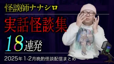 【七四六家】【怖い話・怪談】ナナシロ実話怪談集（2025年1月,2月配信まとめ）【睡眠用・作業用にどうぞ】